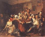 A Rake-s Progress,Tavern Scene, William Hogarth